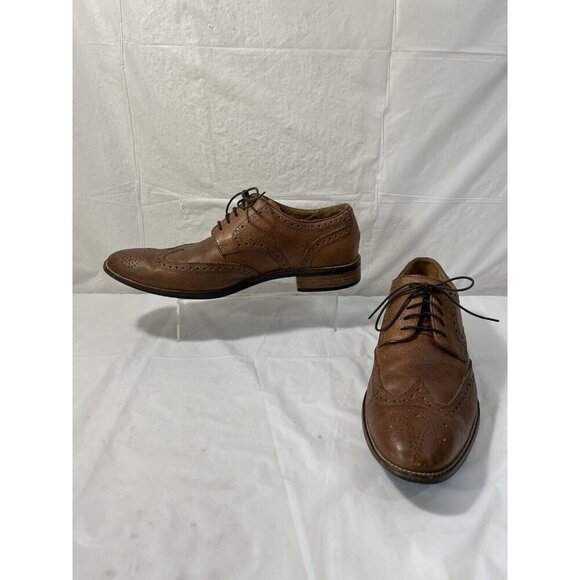 Cole Haan Shoes Benton Leather Wingtip Derby C12362 BrownSize 11M - Picture 5 of 15